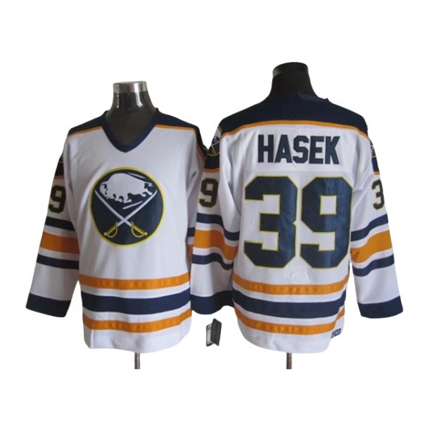 Buffalo Sabres #39 Dominik Hasek CCM Vintage White Jersey