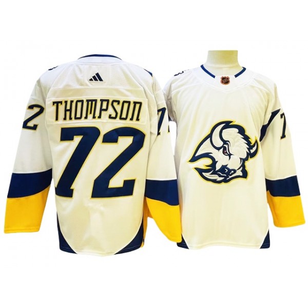 Buffalo Sabres #72 Tage Thompson White Reverse Retro 2.0 Jersey