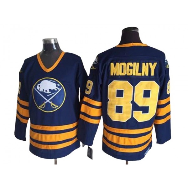 Buffalo Sabres #89 Alexander Mogilny Navy Vintage CCM Jersey