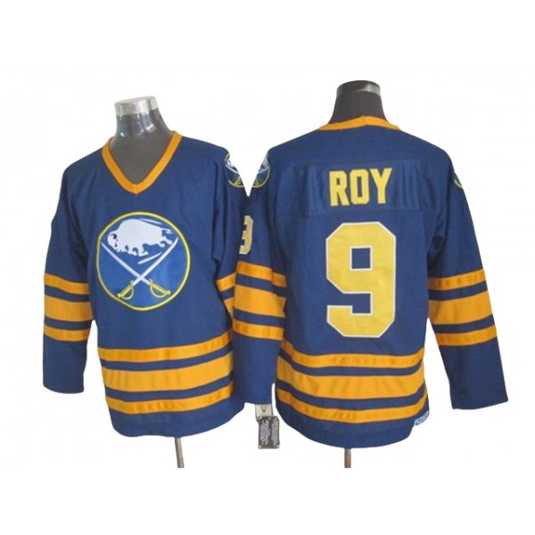 Buffalo Sabres #9 Derek Roy CCM Vintage Navy Blue Jersey