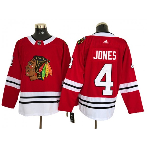 Chicago Blackhawks #4 Seth Jones Red Jersey