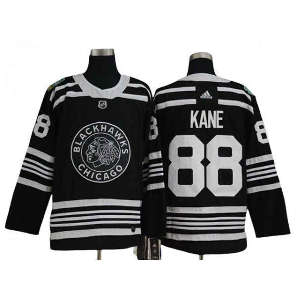 Chicago Blackhawks #88 Patrick Kane Black 2019 Winter Classic Jersey