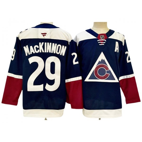 Colorado Avalanche #29 Nathan MacKinnon 2024 Navy Alternate Jersey