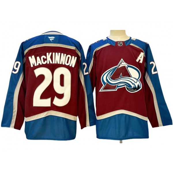 Colorado Avalanche #29 Nathan MacKinnon 2024 Burgundy Home Jersey