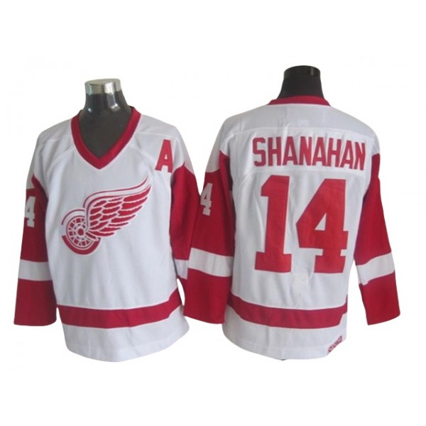 Detroit Red Wings #14 Brendan Shanahan White 2002 Vintage CCM Jersey