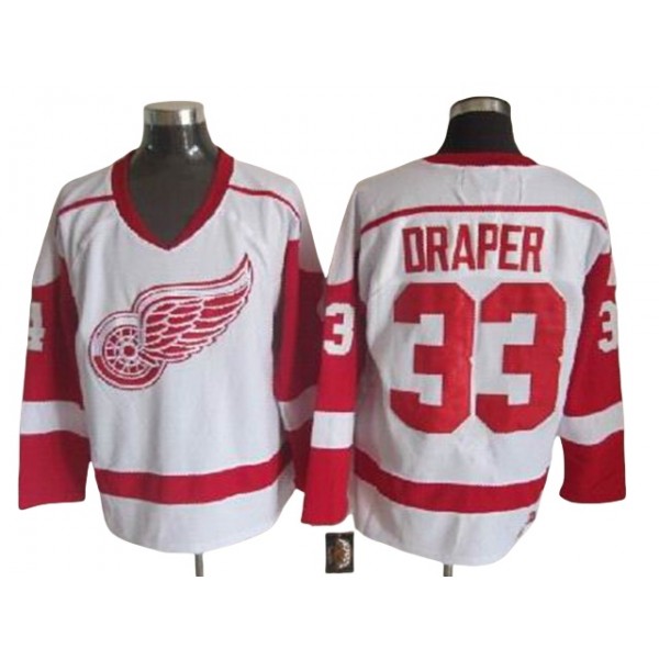 Detroit Red Wings #33 Kris Draper White 2002 Vintage CCM Jersey