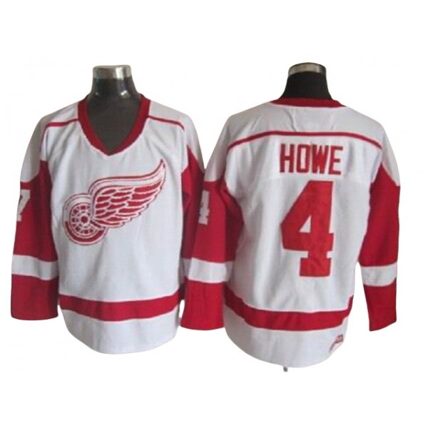 Detroit Red Wings #4 Syd Howe White 2002 Vintage CCM Jersey