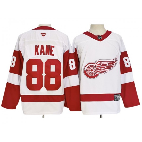 Detroit Red Wings #88 Patrick Kane 2024 White Away Jersey