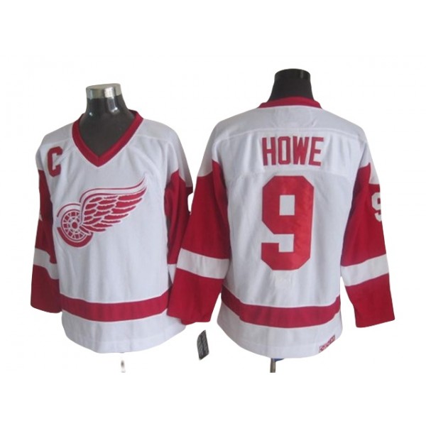 Detroit Red Wings #9 Gordie Howe White 2002 Vintage CCM Jersey