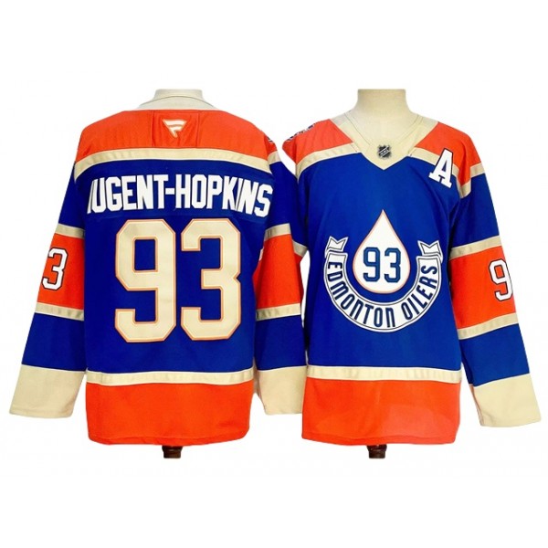 Edmonton Oilers #93 Ryan Nugent-Hopkins Royal Blue Heritage Classic Jersey