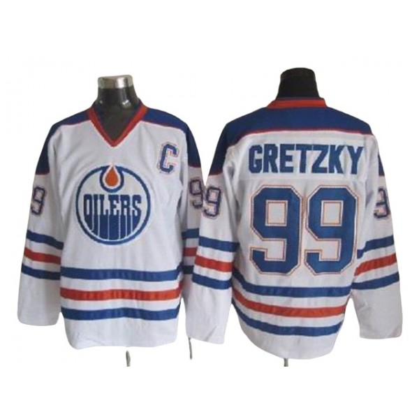 Edmonton Oilers #99 Wayne Gretzky 1987 CCM Vintage White Jersey