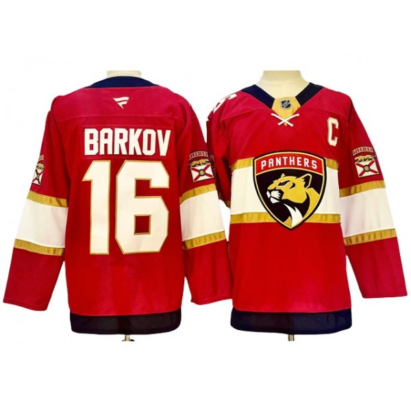 Florida Panthers #16 Aleksander Barkov 2024 Red Jersey