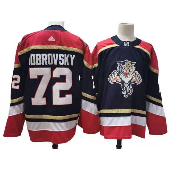 Florida Panthers #72 Sergei Bobrovsky Black 2020/21 Reverse Retro Jersey