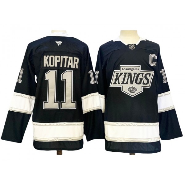 Los Angeles Kings #11 Anze Kopitar 2024 Home Black Jersey