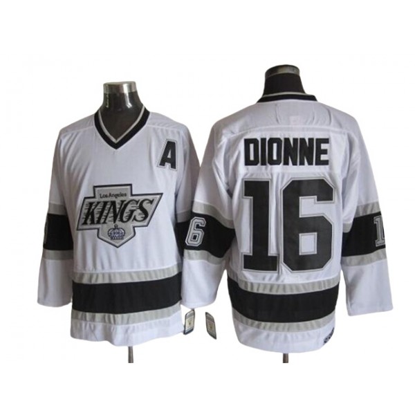 Los Angeles Kings #16 Marcel Dionne White 1993 Vintage CCM Jersey