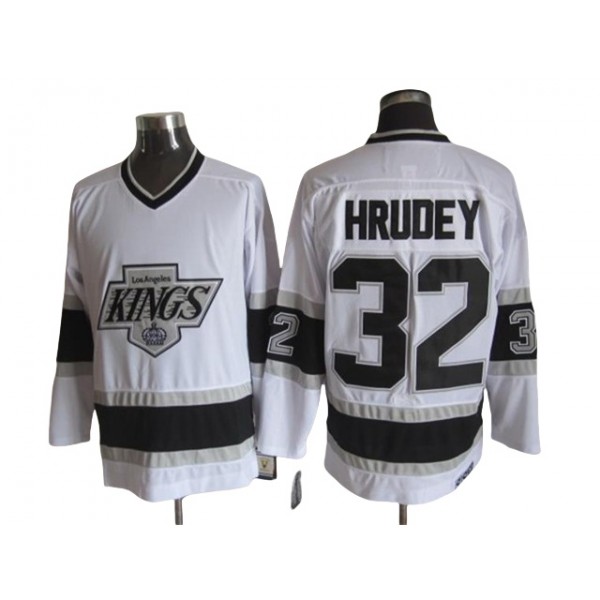 Los Angeles Kings #32 Kelly Hrudey White 1993 Vintage CCM Jersey