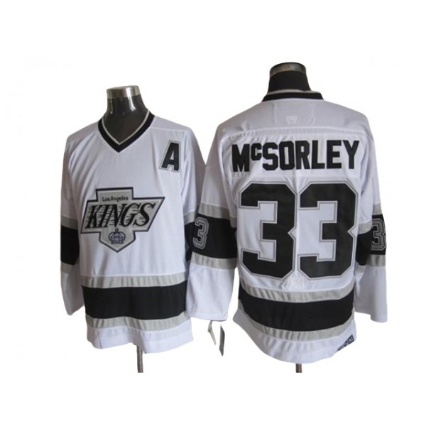 Los Angeles Kings #33 Marty McSorley White 1993 Vintage CCM Jersey