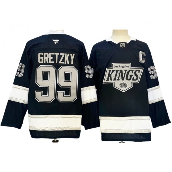 Los Angeles Kings #99 Wayne Gretzky 2024 Home Black Jersey