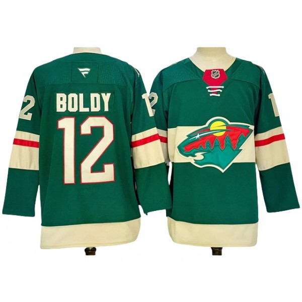 Minnesota Wild #12 Matt Boldy 2024 Green Jersey