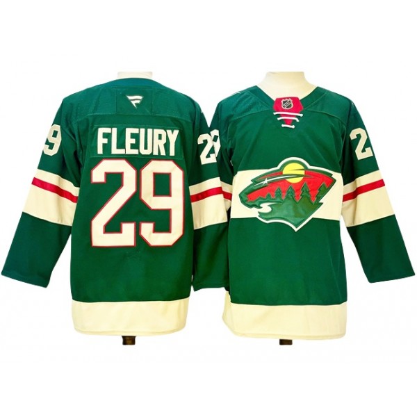 Minnesota Wild #29 Marc-Andre Fleury 2024 Green Jersey