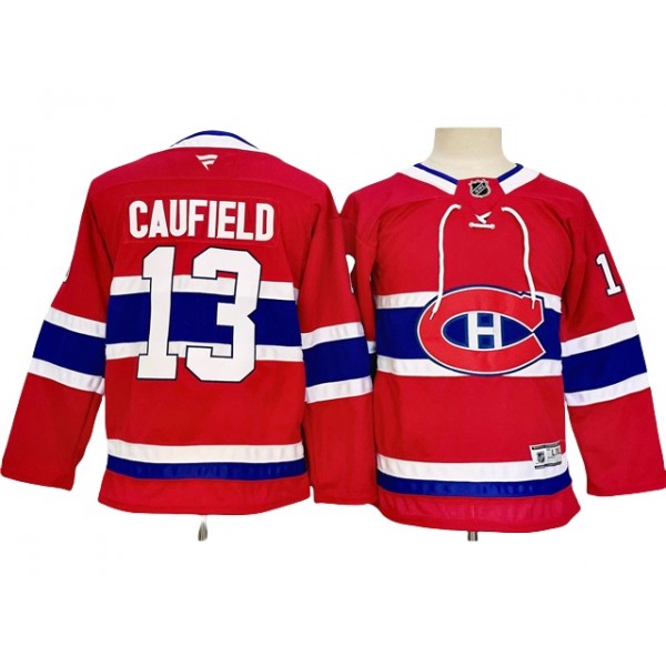 Montreal Canadiens #13 Cole Caufield 2024 Youth Red Jersey