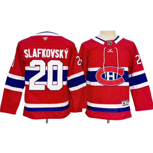 Montreal Canadiens #20 Juraj Slafkovsky 2024 Youth Red Jersey