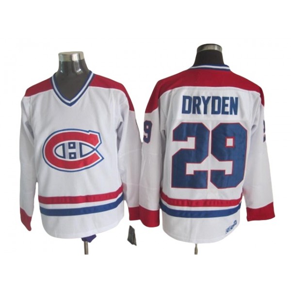 Montreal Canadiens #29 Ken Dryden CCM Vintage White Jersey