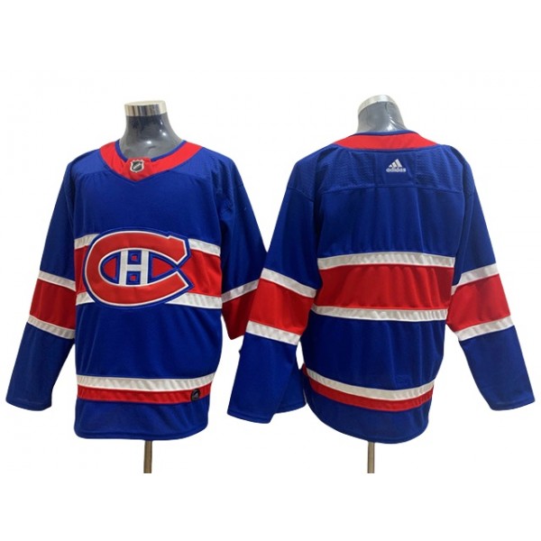 Montreal Canadiens Blank Royal Blue 2020/21 Reverse Retro Team Jersey