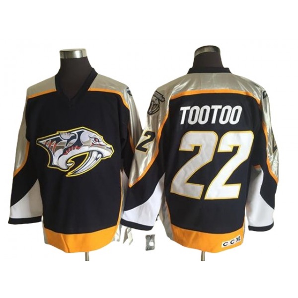 Nashville Predators #22 Jordin Tootoo Black 2006 Vintage CCM Jersey