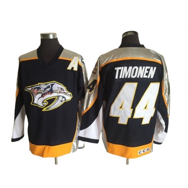 Nashville Predators #44 Kimmo Timonen Black 2006 Vintage CCM Jersey