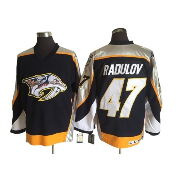 Nashville Predators #47 Alexander Radulov Black 2006 Vintage CCM Jersey