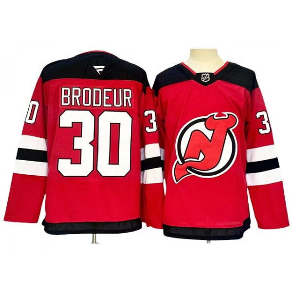 New Jersey Devils #30 Martin Brodeur 2024 Red Jersey