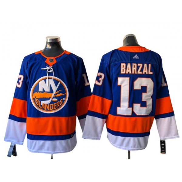 New York Islanders #13 Mathew Barzal Blue Jersey