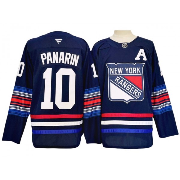 New York Rangers #10 Artemi Panarin 2024 Navy Alternate Jersey