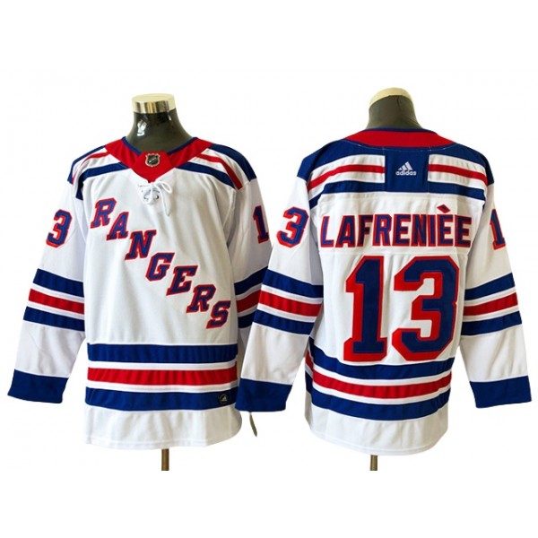 New York Rangers #13 Alexis Lafrenière White Jersey