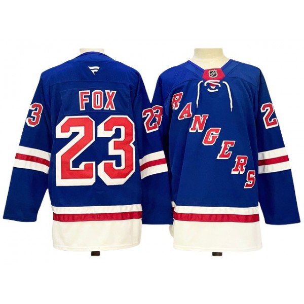 New York Rangers #23 Adam Fox 2024 Royal Blue Jersey