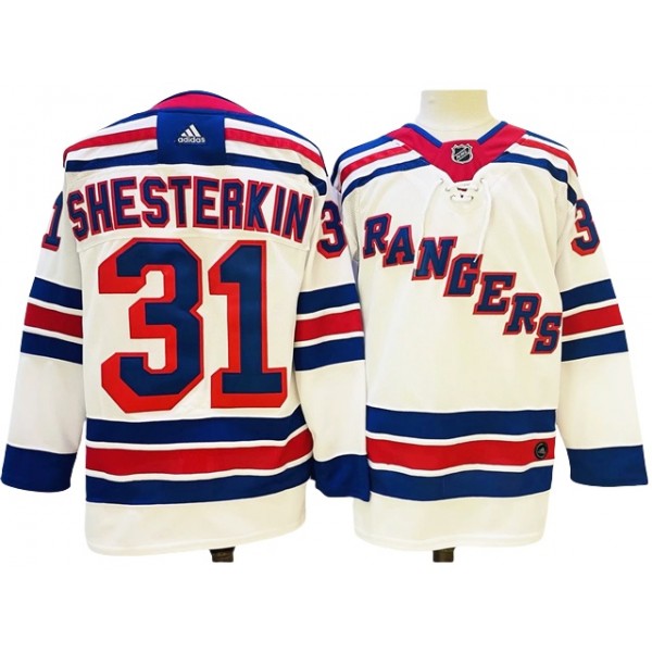 New York Rangers #31 Igor Shesterkin White Jersey