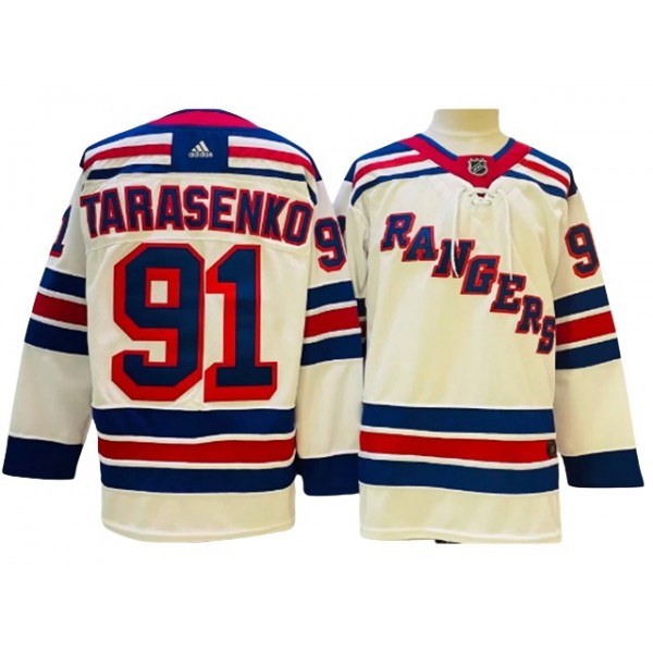 New York Rangers #91 Vladimir Tarasenko White Jersey