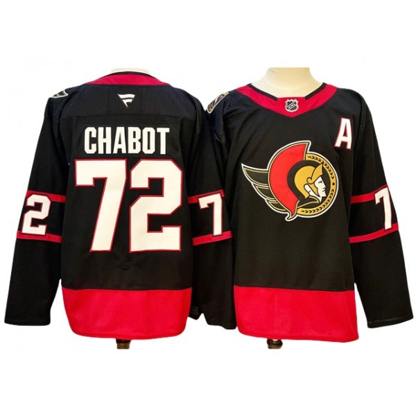 Ottawa Senators #72 Thomas Chabot 2024 Black Jersey