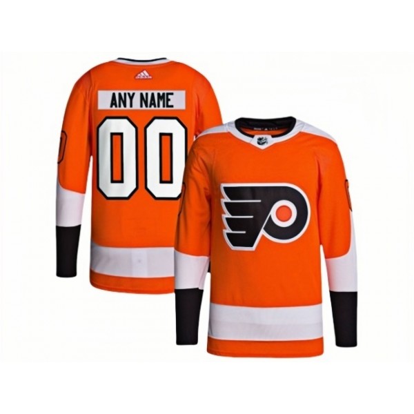 Philadelphia Flyers #00 Orange Home Custom Jersey