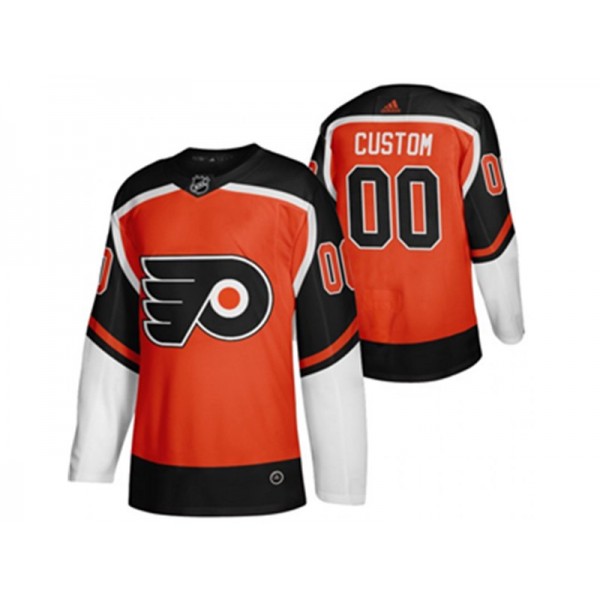 Philadelphia Flyers #00 Orange Reverse Retro Custom Jersey