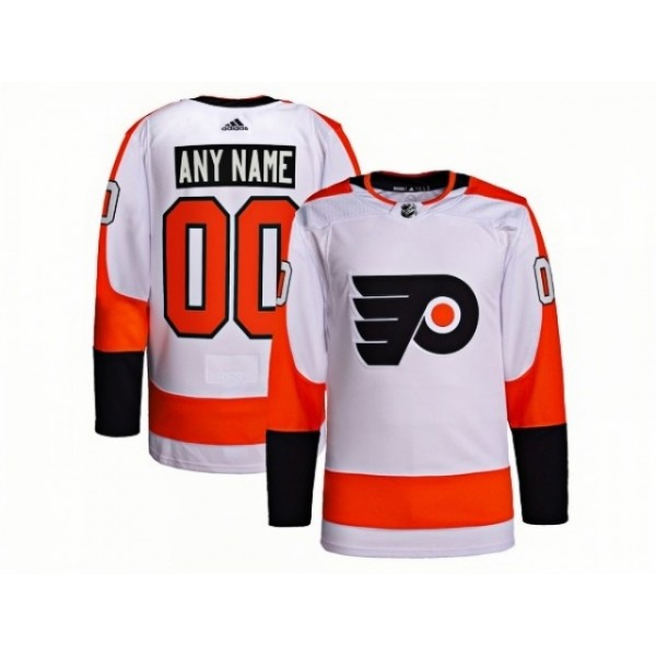 Philadelphia Flyers #00 White Away Custom Jersey