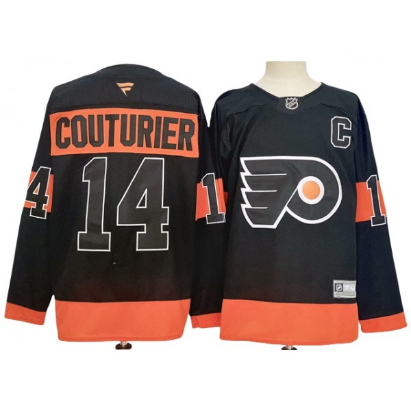 Philadelphia Flyers #14 Sean Couturier 2024 Alternate Black Jersey