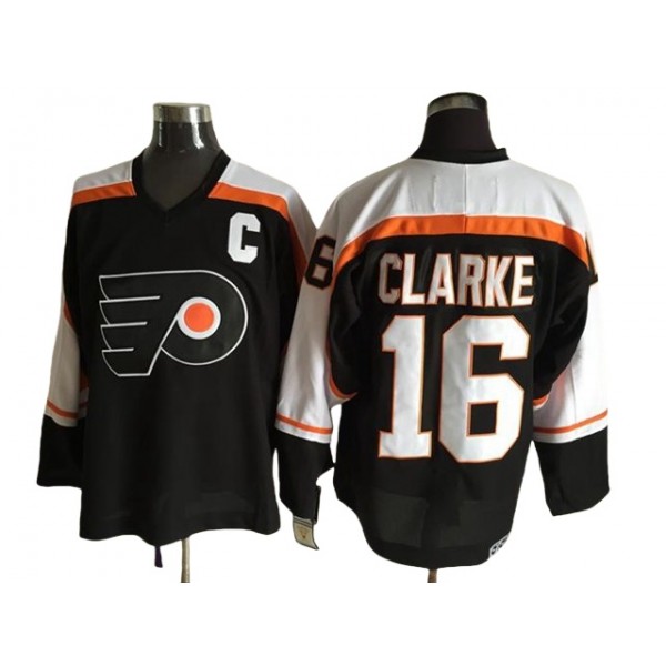 Philadelphia Flyers #16 Bobby Clarke CCM Vintage Black Jersey