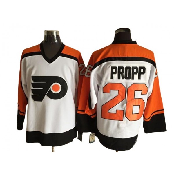 Philadelphia Flyers #26 Brian Propp CCM Vintage White Jersey