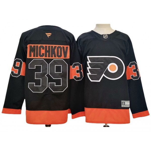 Philadelphia Flyers #39 Matvei Michkov 2024 Alternate Black Jersey