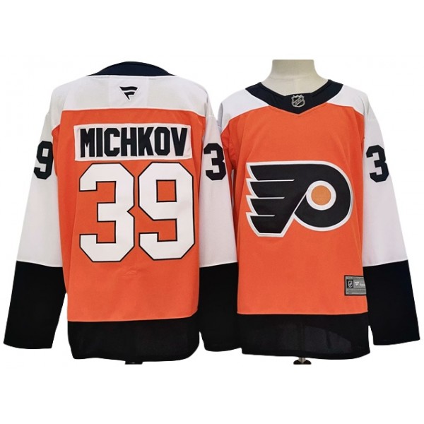 Philadelphia Flyers #39 Matvei Michkov 2024 Orange Jersey