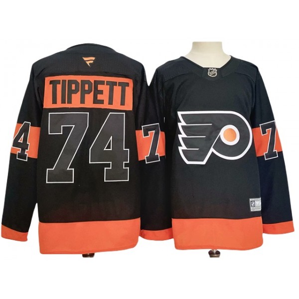 Philadelphia Flyers #74 Owen Tippett 2024 Alternate Black Jersey