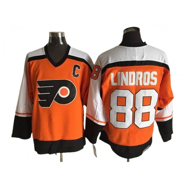 Philadelphia Flyers #88 Eric Lindros CCM Vintage Orange Jersey