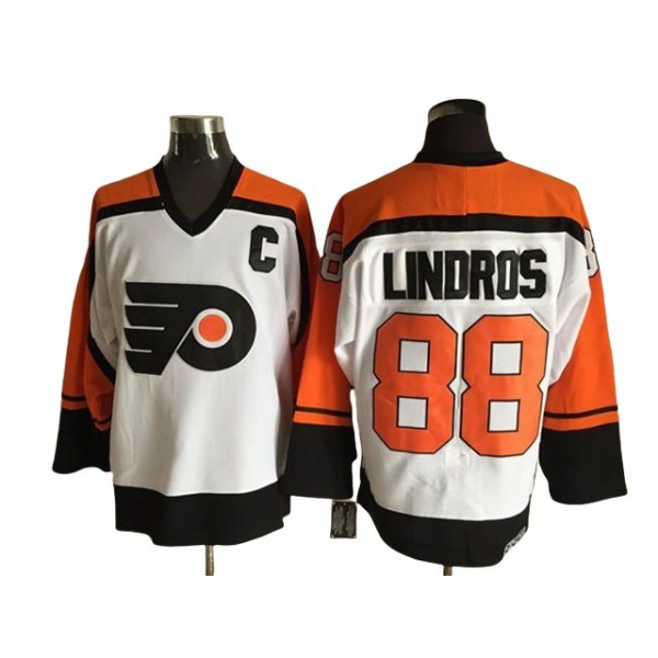 Philadelphia Flyers #88 Eric Lindros CCM Vintage White Jersey